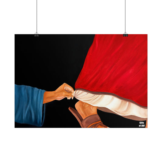 Faith's Silent Surrender Rolled Art Print