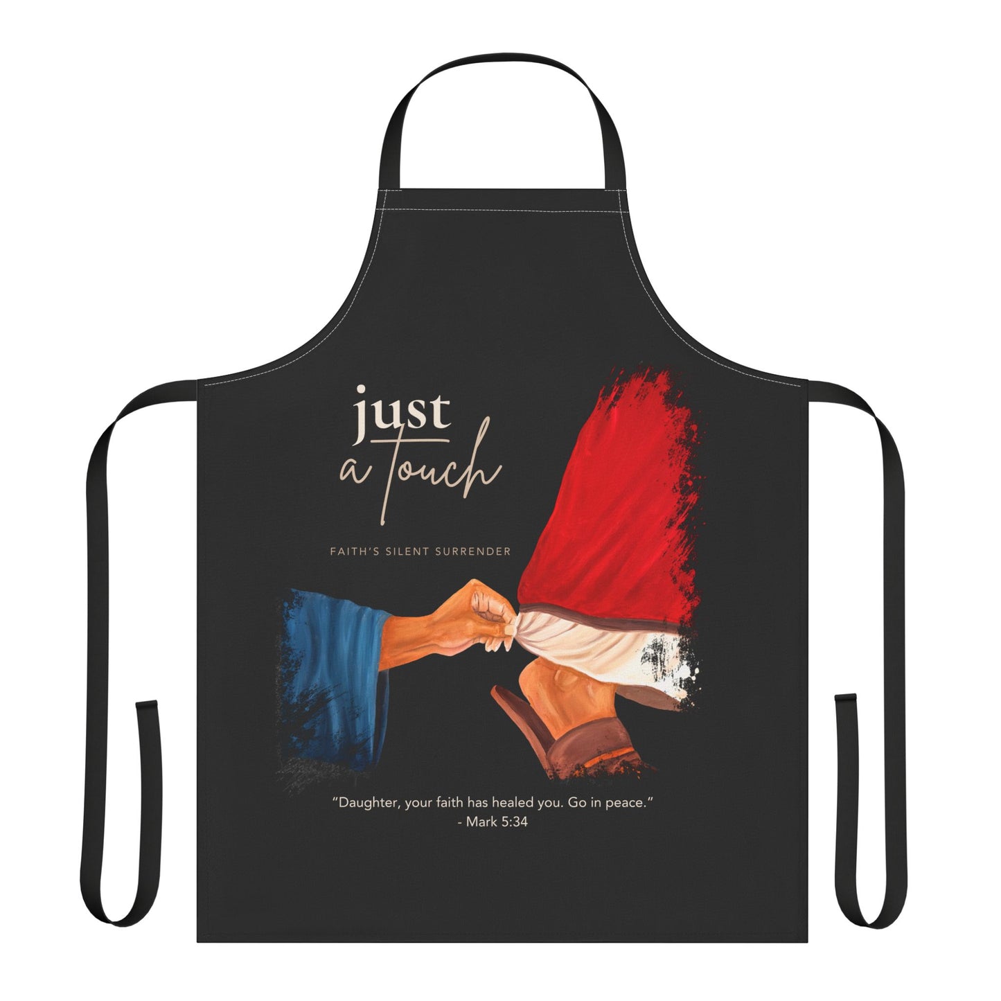 Faith's Silent Surrender Kitchen Apron