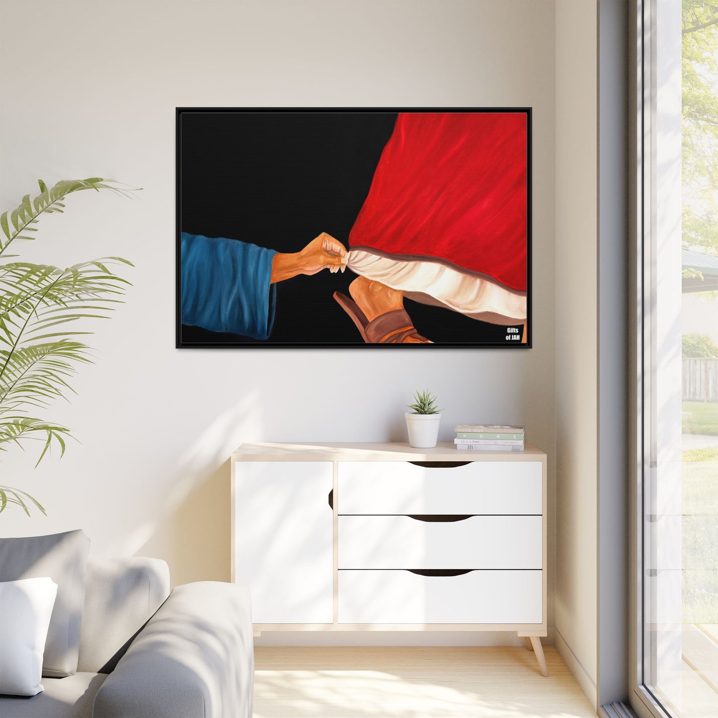 Faith's Silent Surrender Matte Canvas Framed Art