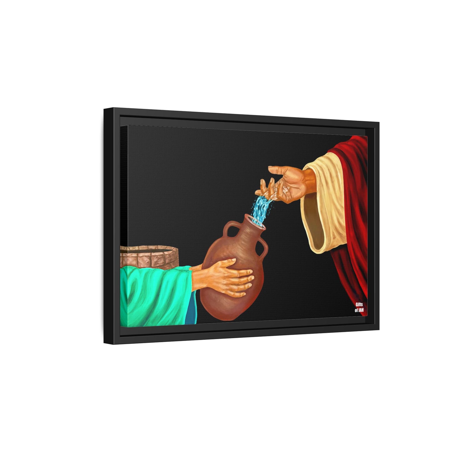 Living Water Matte Canvas Framed Art