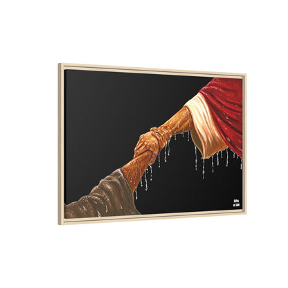 Keep Your Eyes on Him (Brown) Framed Canvas