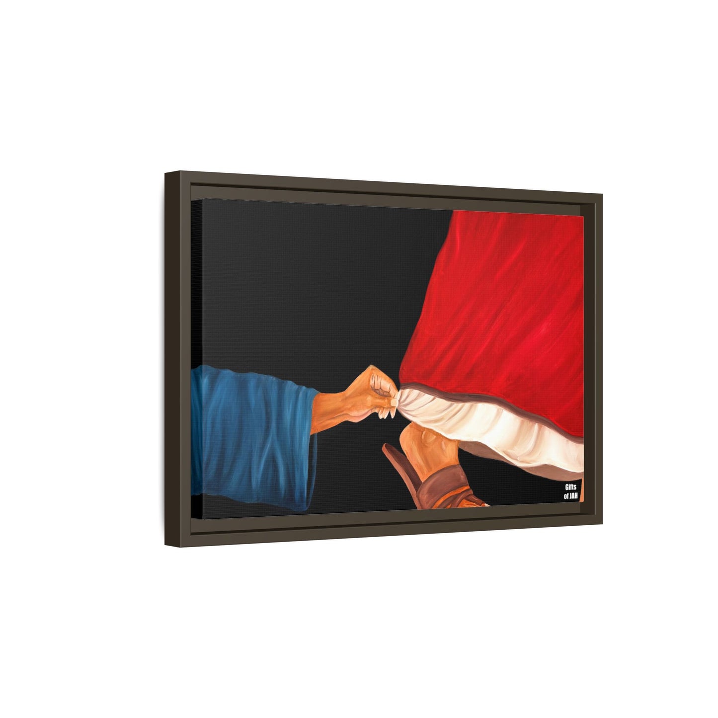 Faith's Silent Surrender Matte Canvas Framed Art