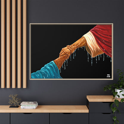 Keep Your Eyes on Him Framed Canvas