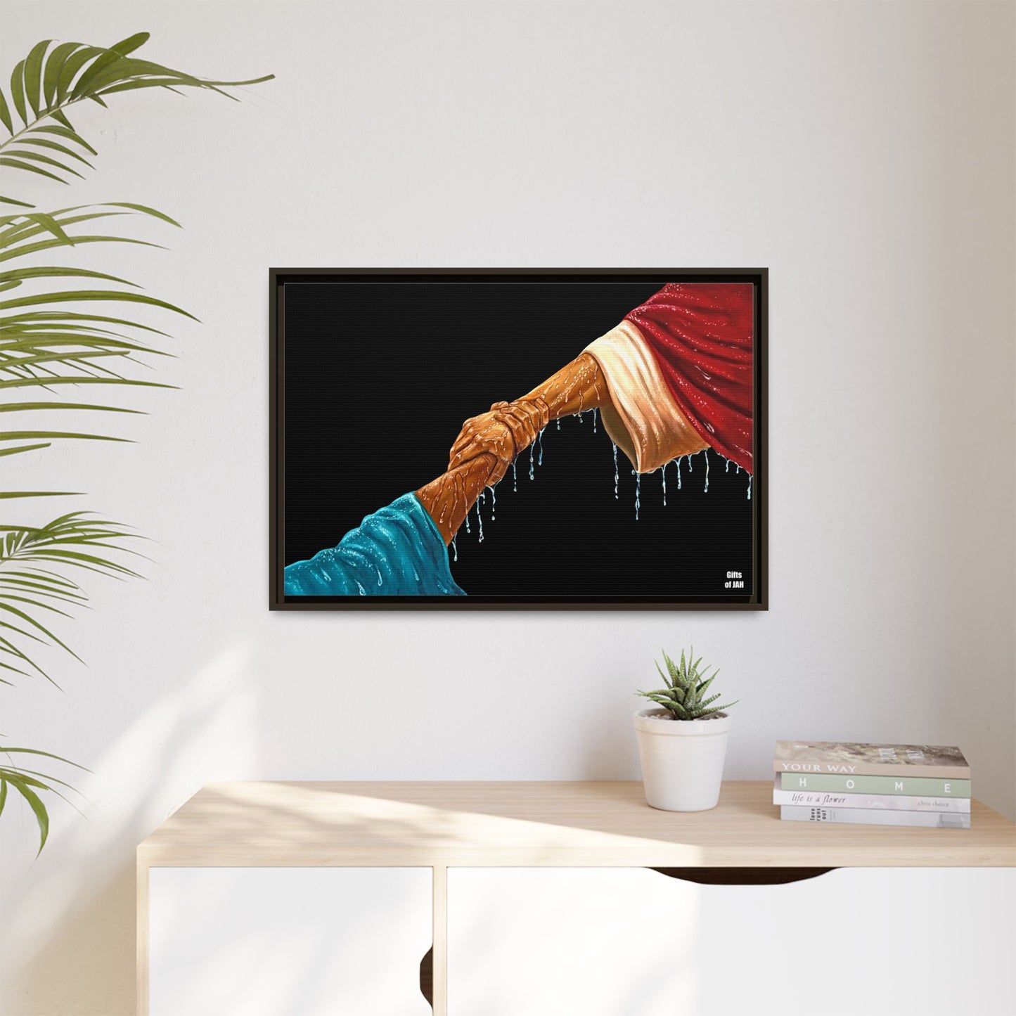Keep Your Eyes on Him Matte Canvas Framed Art