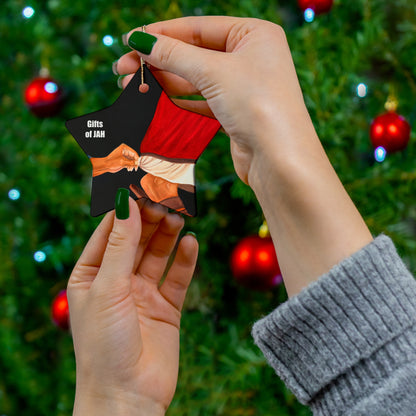 Just a Touch - Ceramic Ornament, 4 Shapes