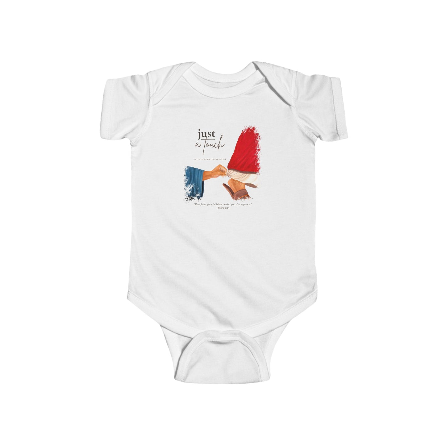 Faith's Silent Surrender Baby Onesie