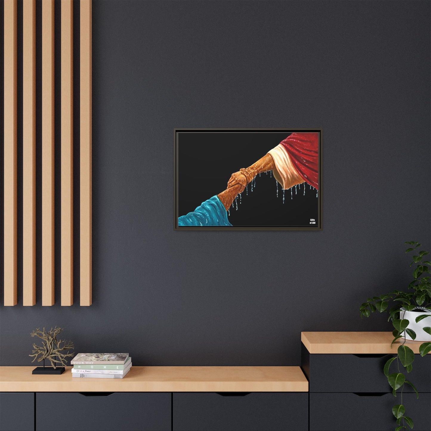 Keep Your Eyes on Him Matte Canvas Framed Art