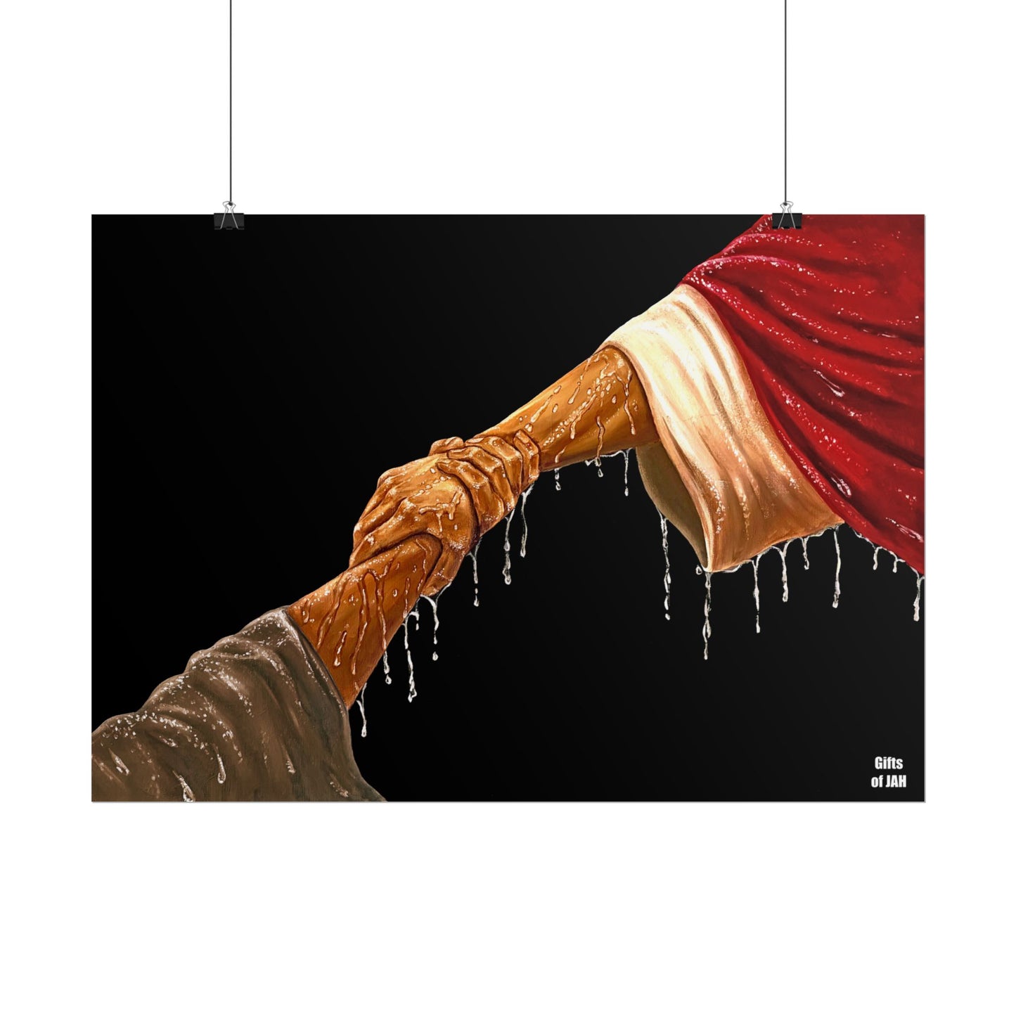 Copy of Copy of Faith's Silent Surrender Rolled Semi-Glossy Art Print