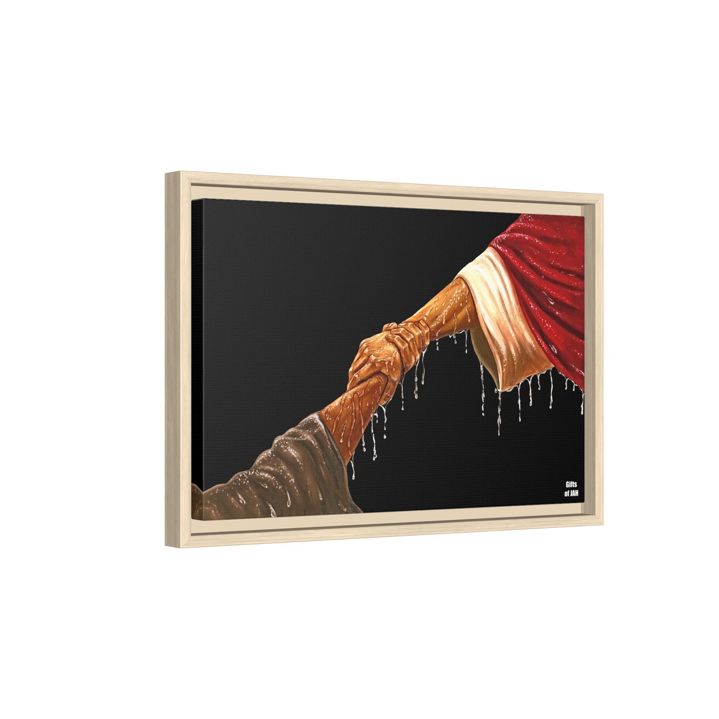 Keep Your Eyes on Him (Brown) Matte Canvas Framed Art