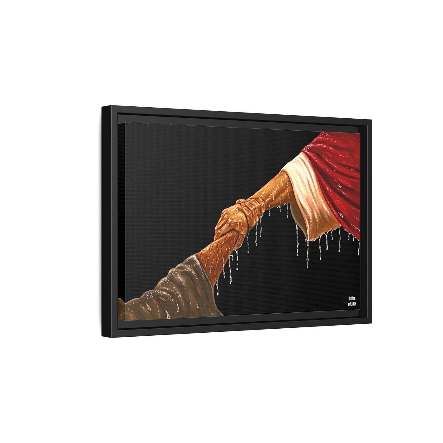Keep Your Eyes on Him (Brown) Matte Canvas Framed Art