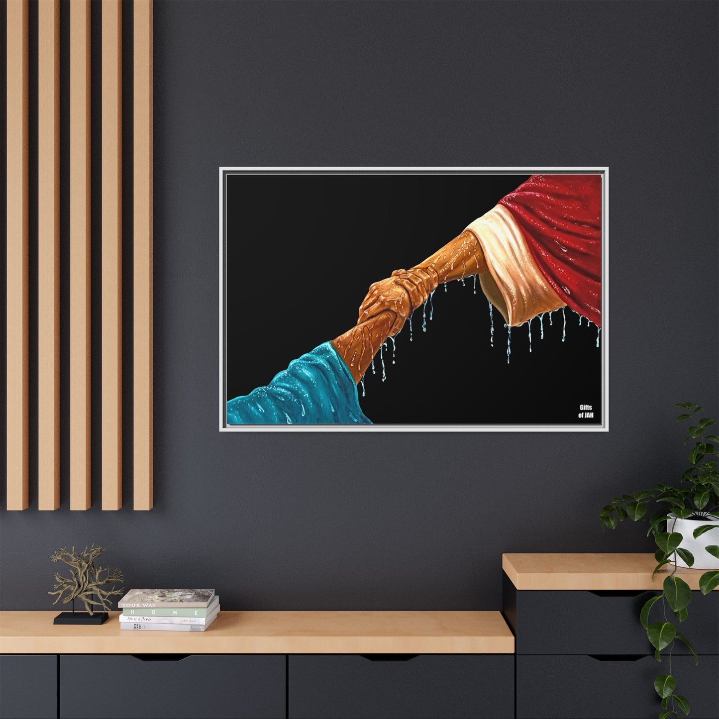 Keep Your Eyes on Him Matte Canvas Framed Art