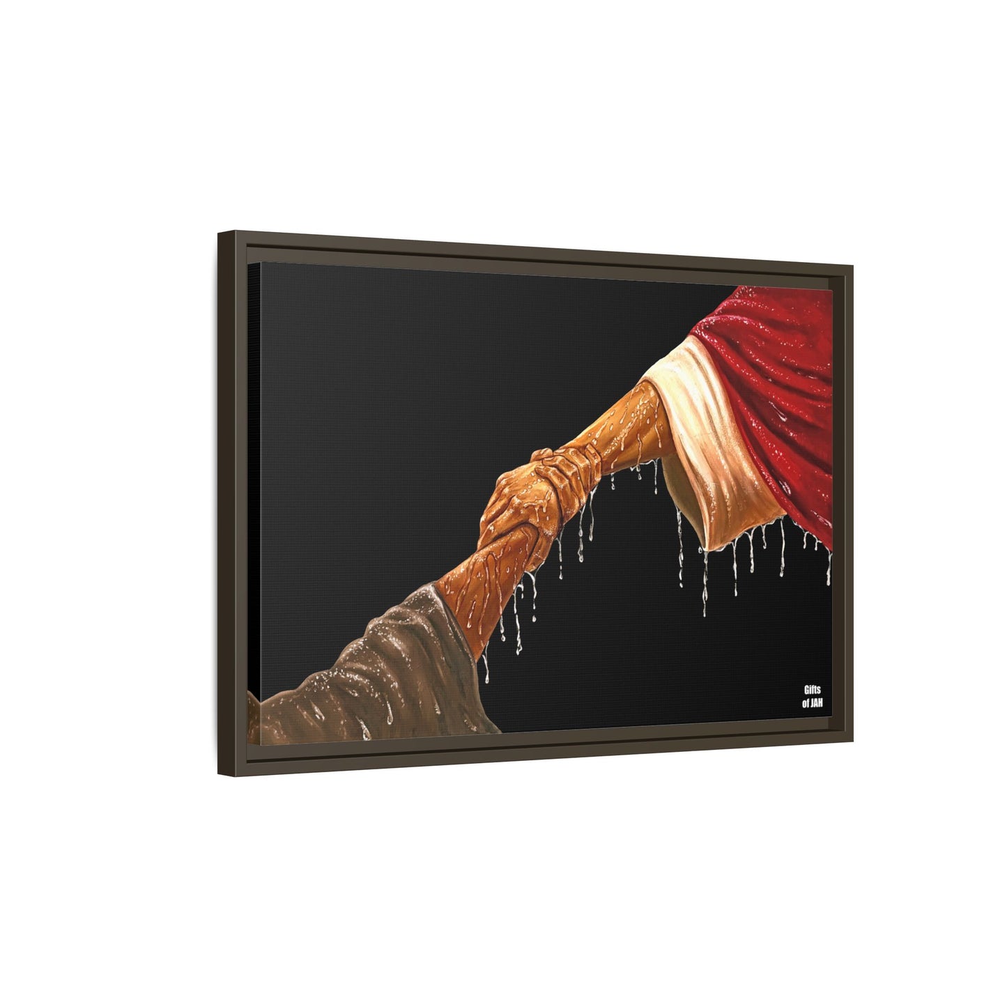 Keep Your Eyes on Him (Brown) Matte Canvas Framed Art