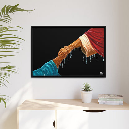 Keep Your Eyes on Him Framed Canvas