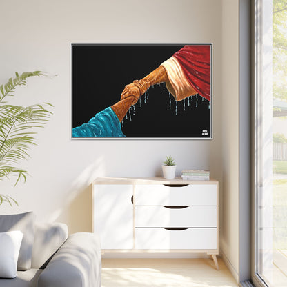 Keep Your Eyes on Him Framed Canvas