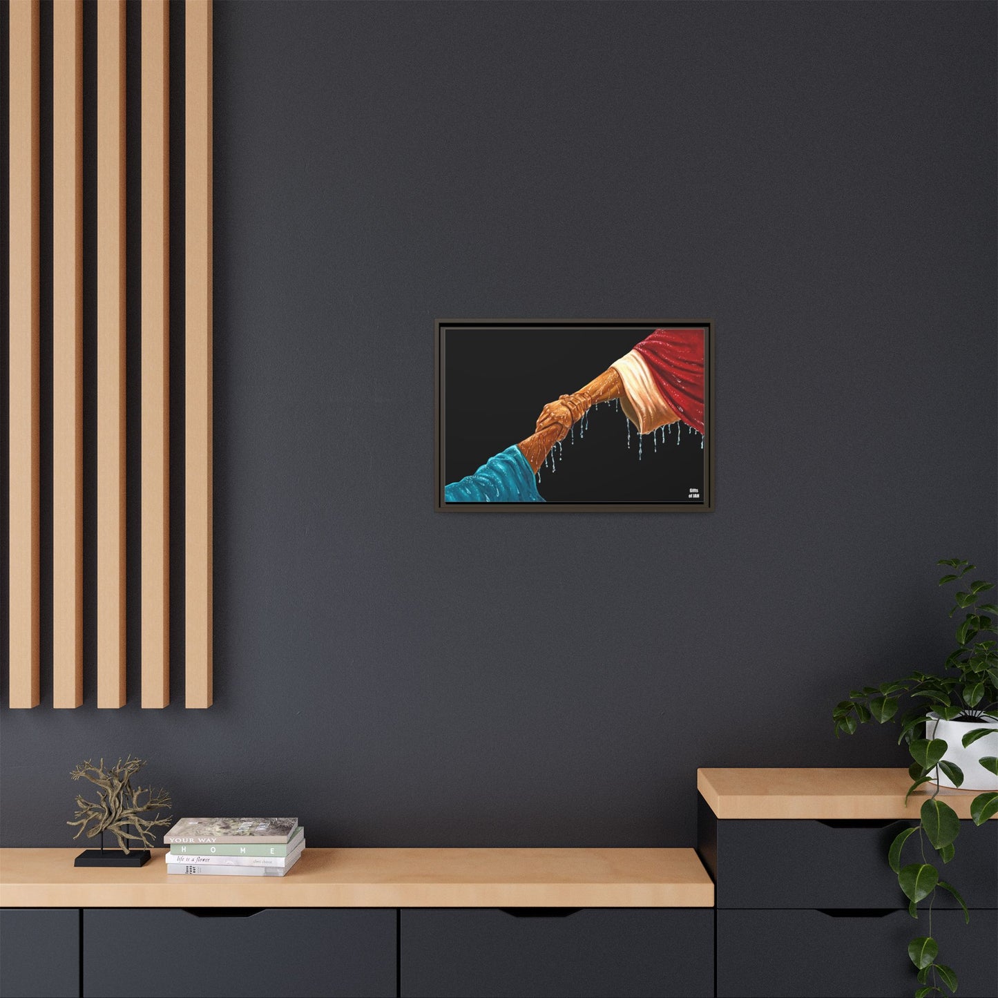 Keep Your Eyes on Him Matte Canvas Framed Art