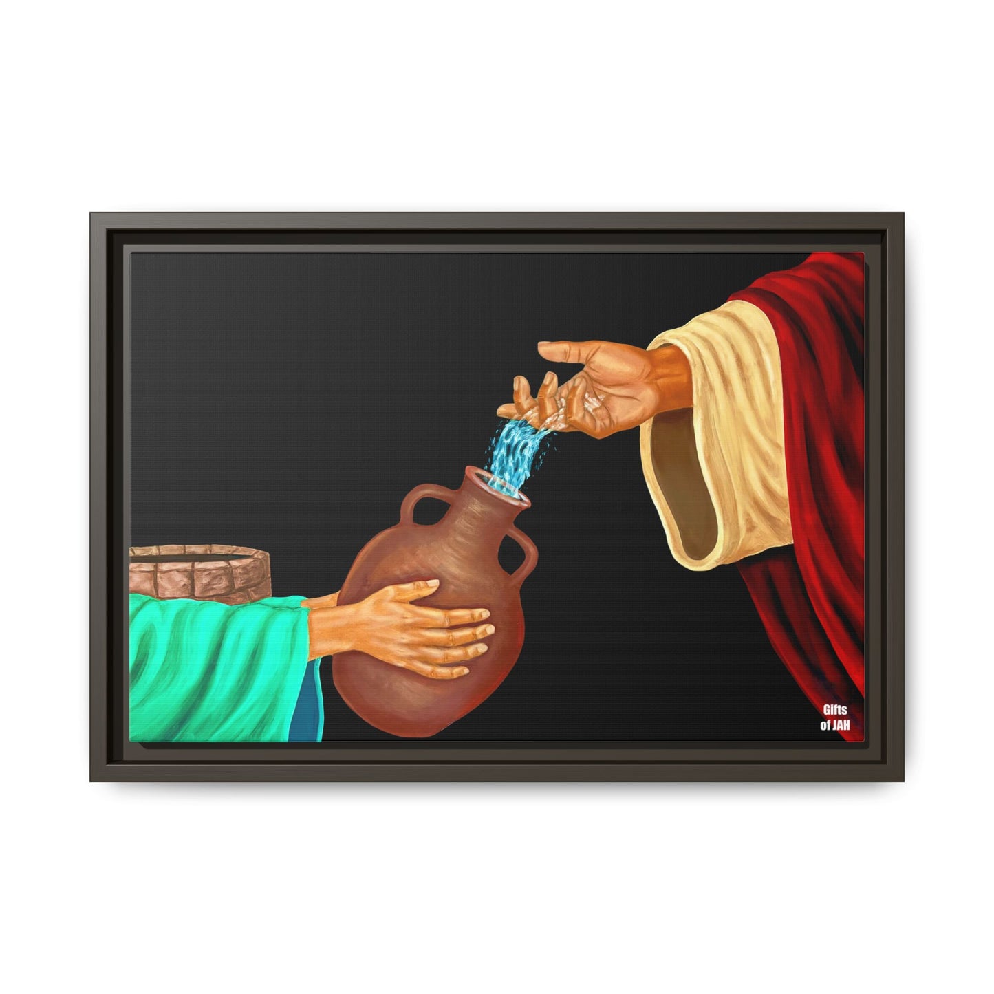 Living Water Matte Canvas Framed Art