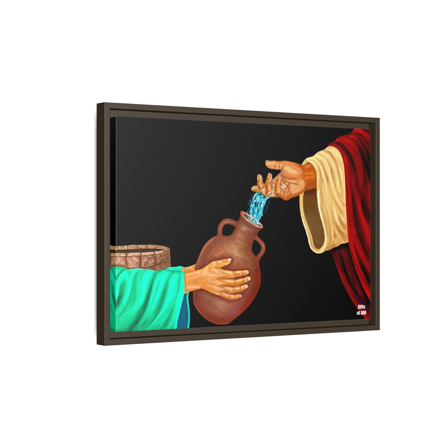 Living Water Matte Canvas Framed Art
