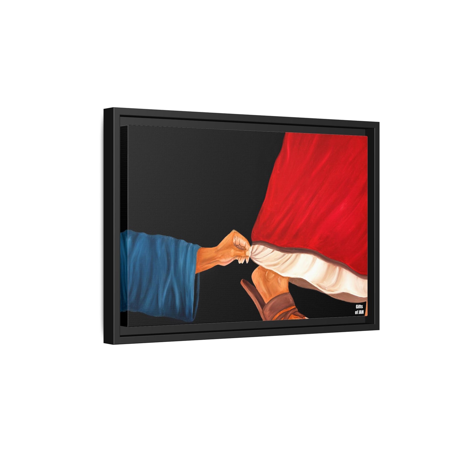 Faith's Silent Surrender Matte Canvas Framed Art