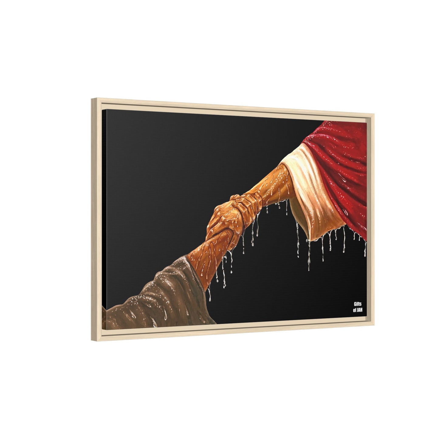 Keep Your Eyes on Him (Brown) Matte Canvas Framed Art