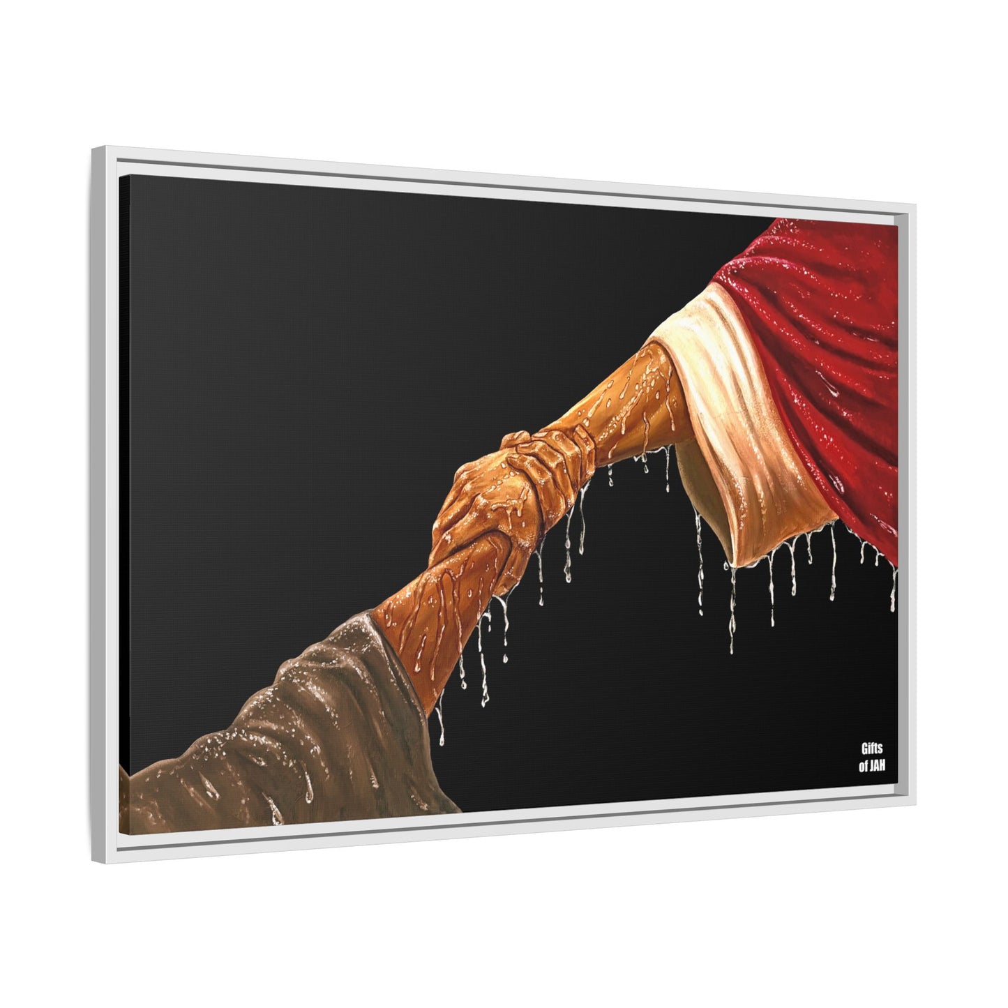 Keep Your Eyes on Him (Brown) Matte Canvas Framed Art