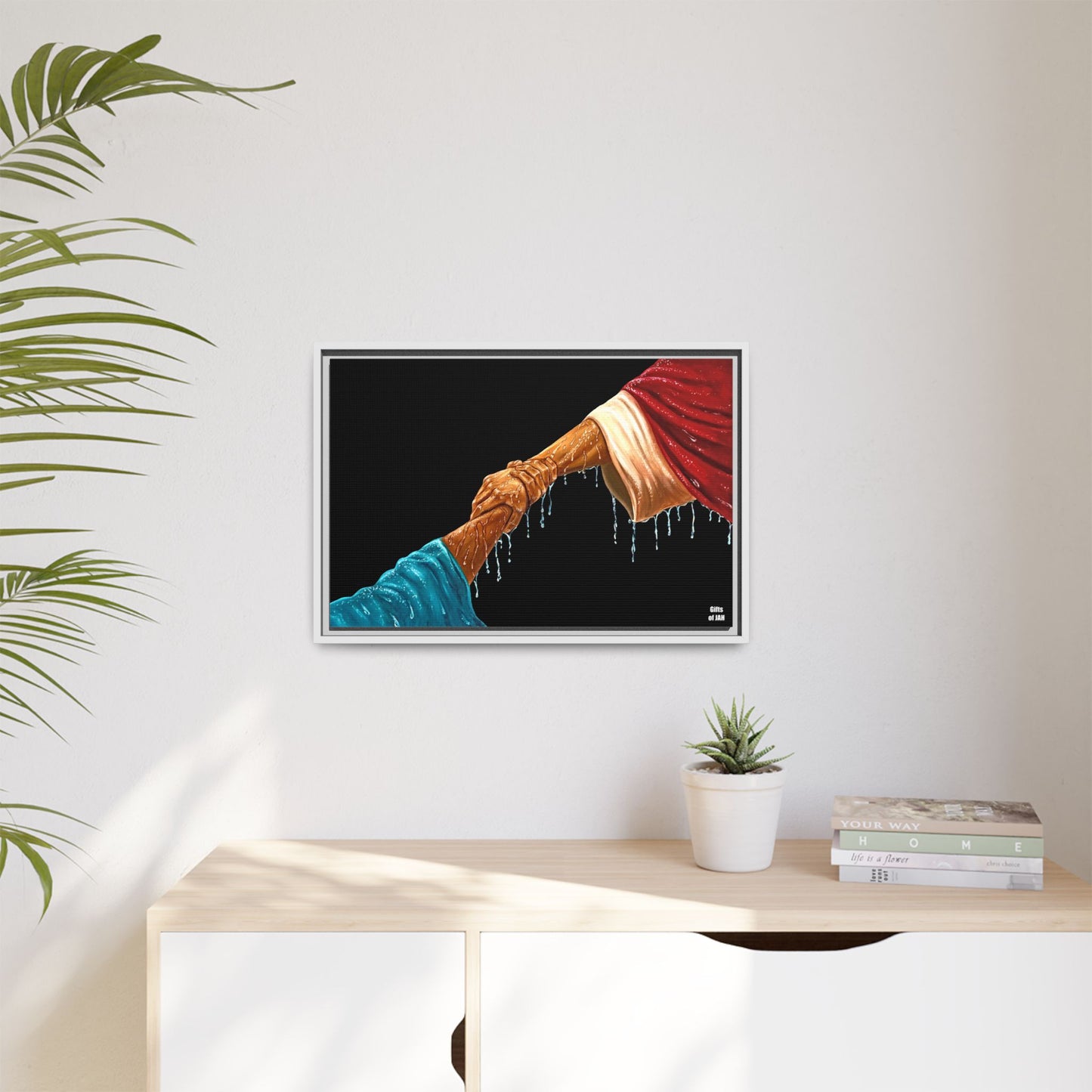 Keep Your Eyes on Him Matte Canvas Framed Art