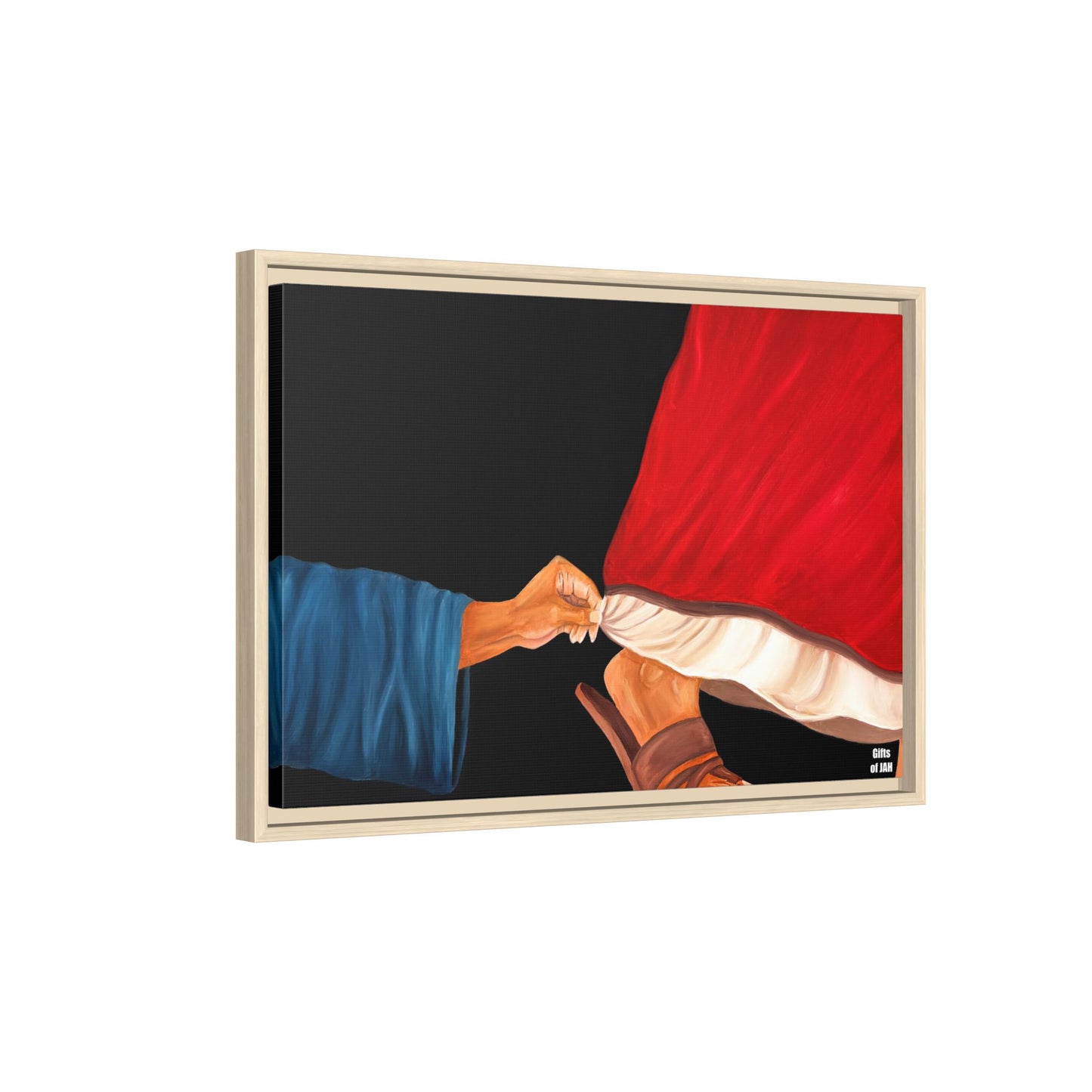 Faith's Silent Surrender Matte Canvas Framed Art