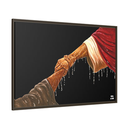 Keep Your Eyes on Him (Brown) Framed Canvas