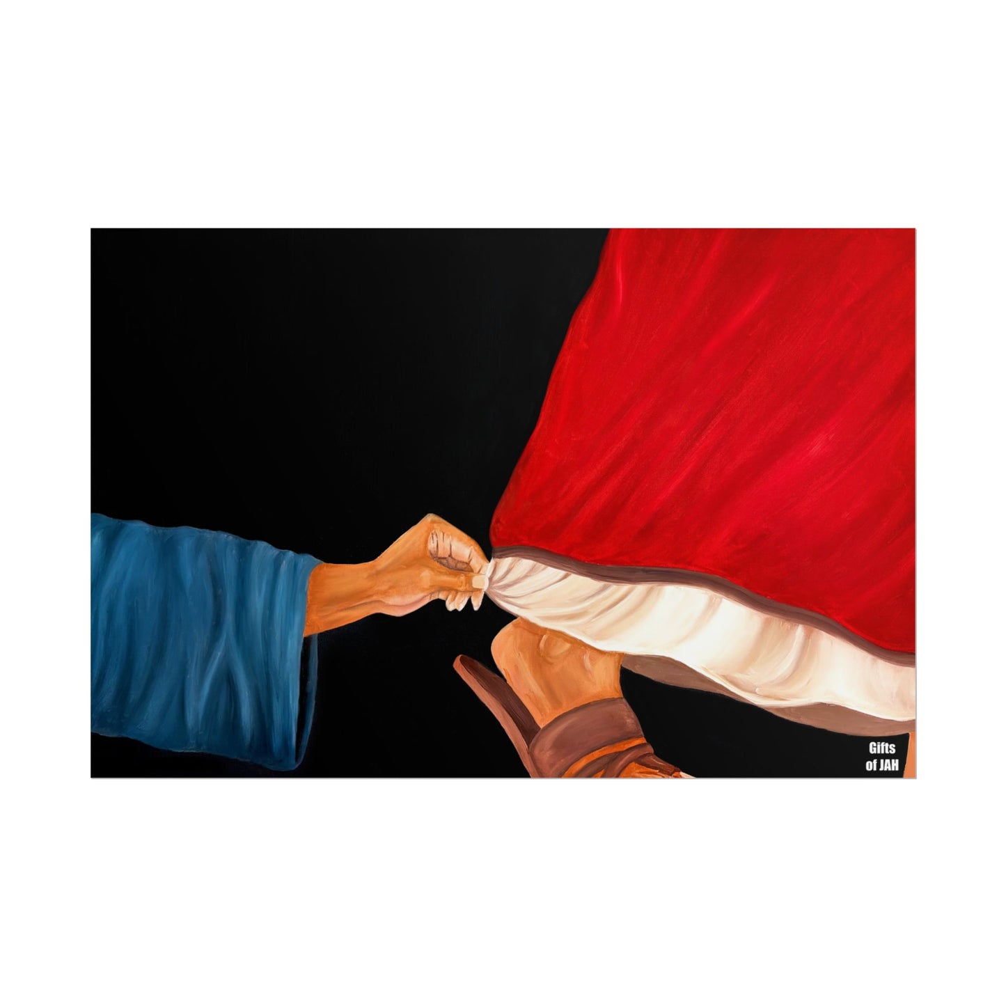 Faith's Silent Surrender Rolled Semi-Glossy Art Print