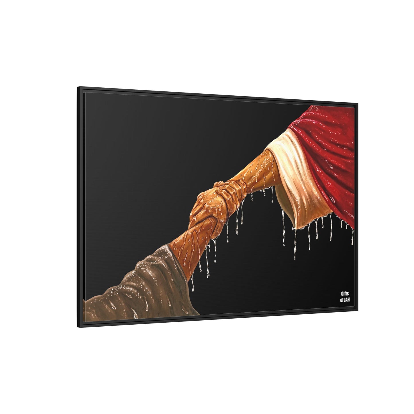 Keep Your Eyes on Him (Brown) Matte Canvas Framed Art