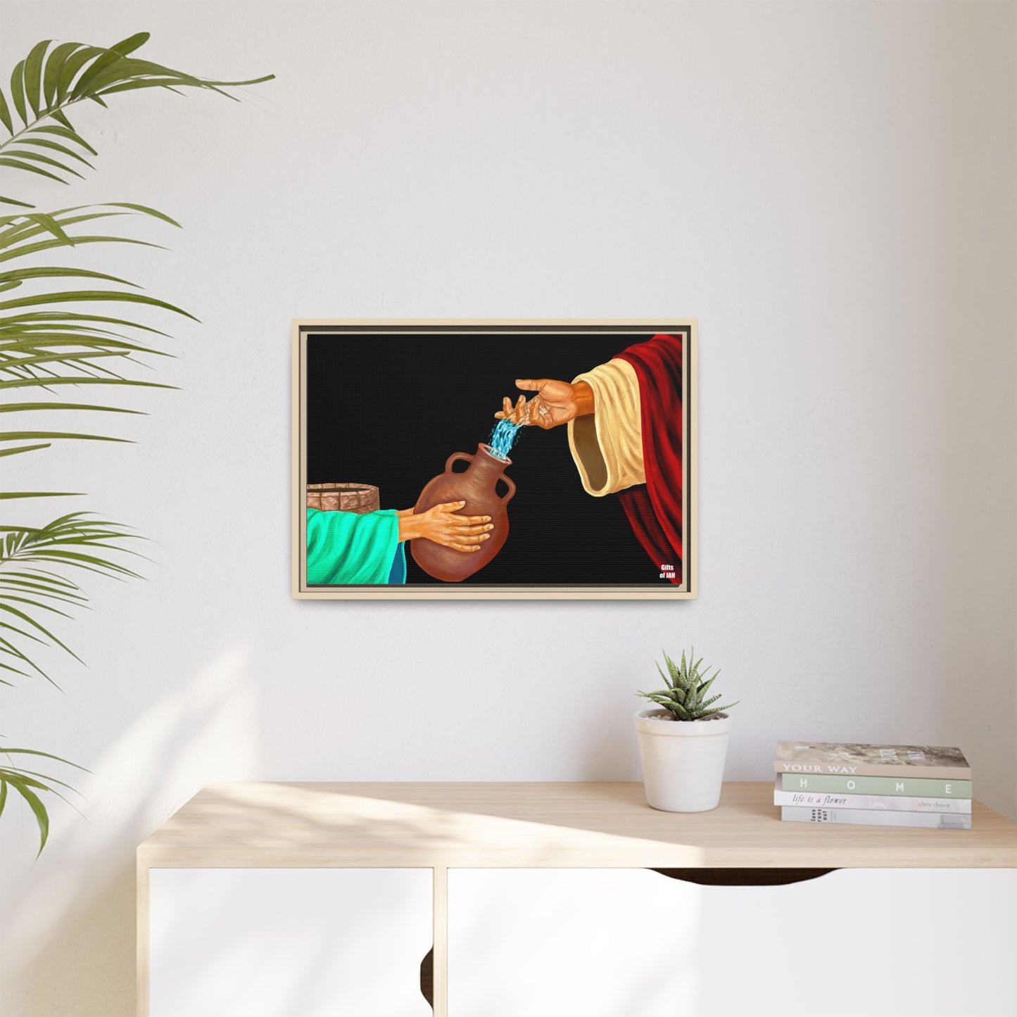 Living Water Matte Canvas Framed Art