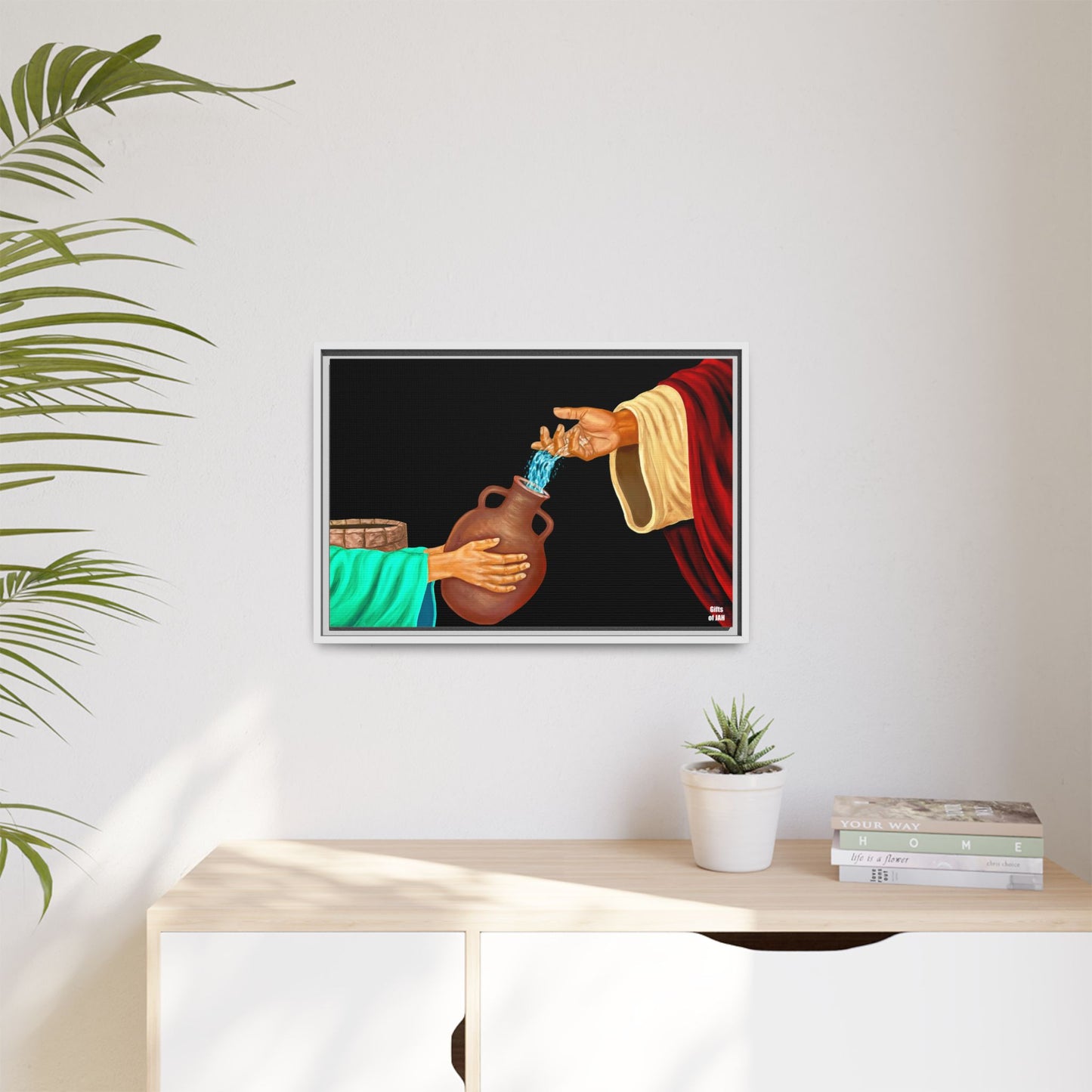 Living Water Matte Canvas Framed Art