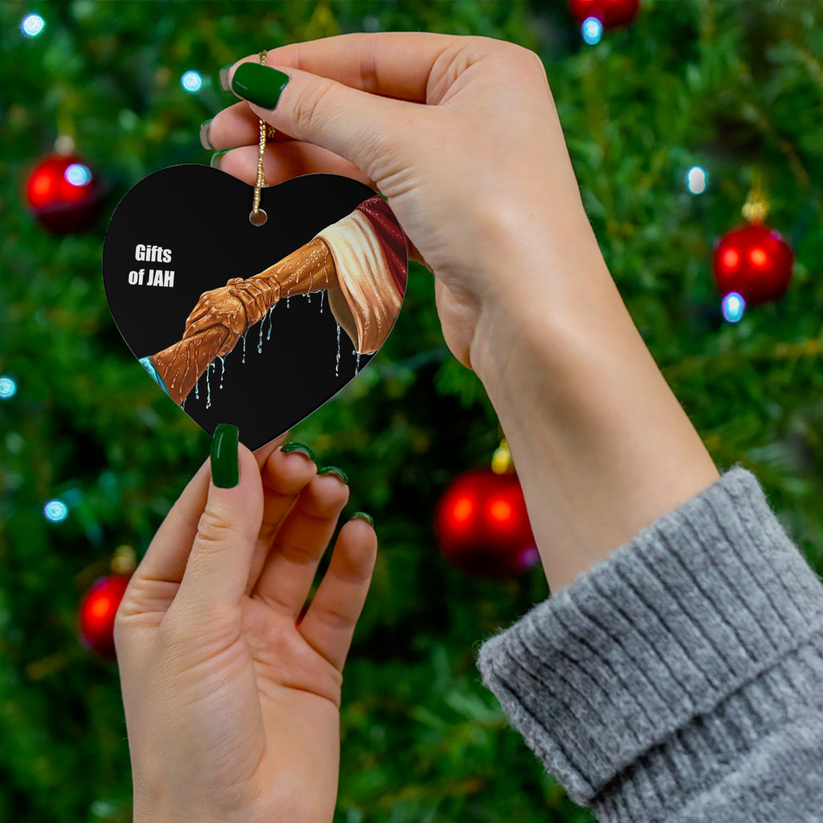 Keep Your Eyes On Him - Ceramic Ornament, 4 Shapes