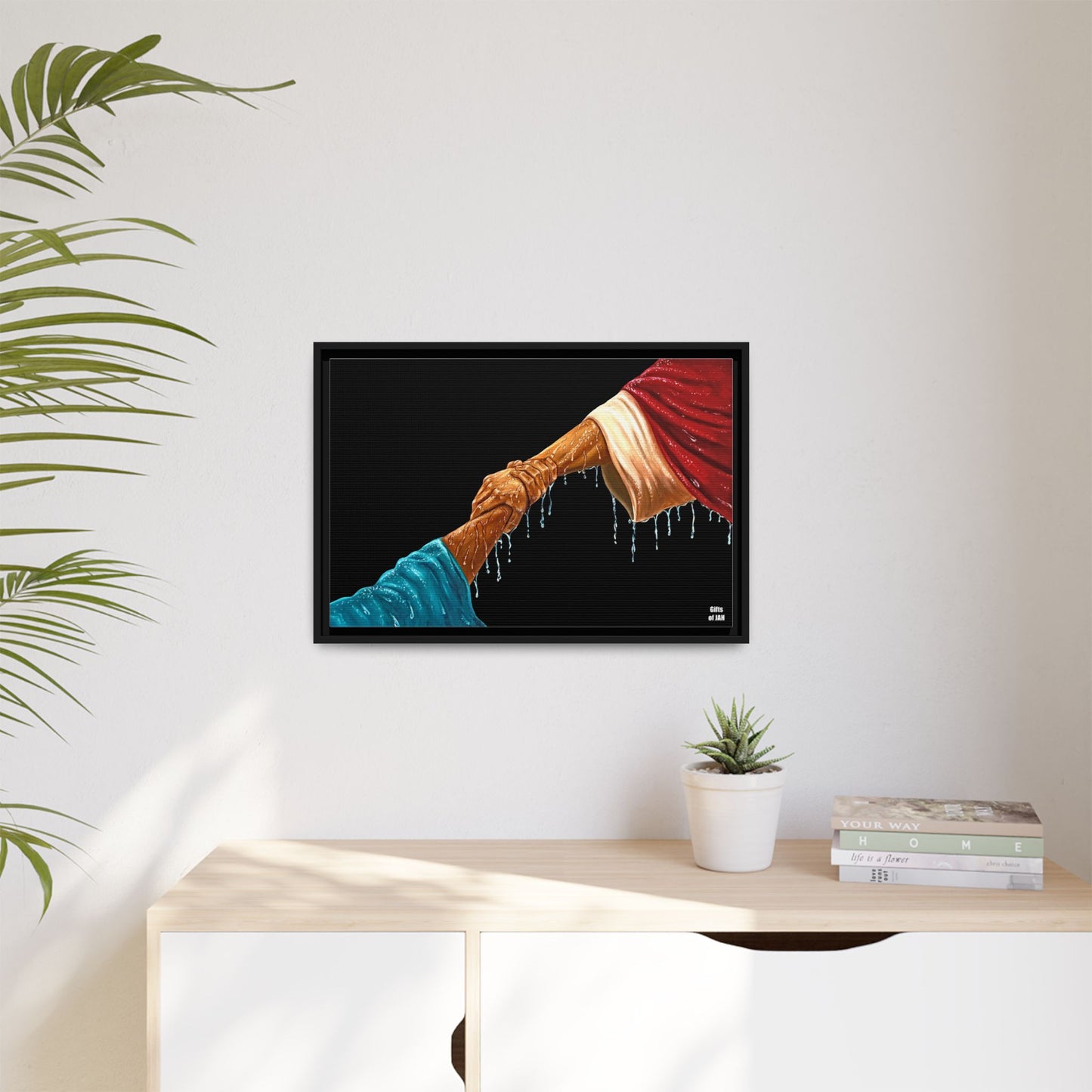 Keep Your Eyes on Him Matte Canvas Framed Art
