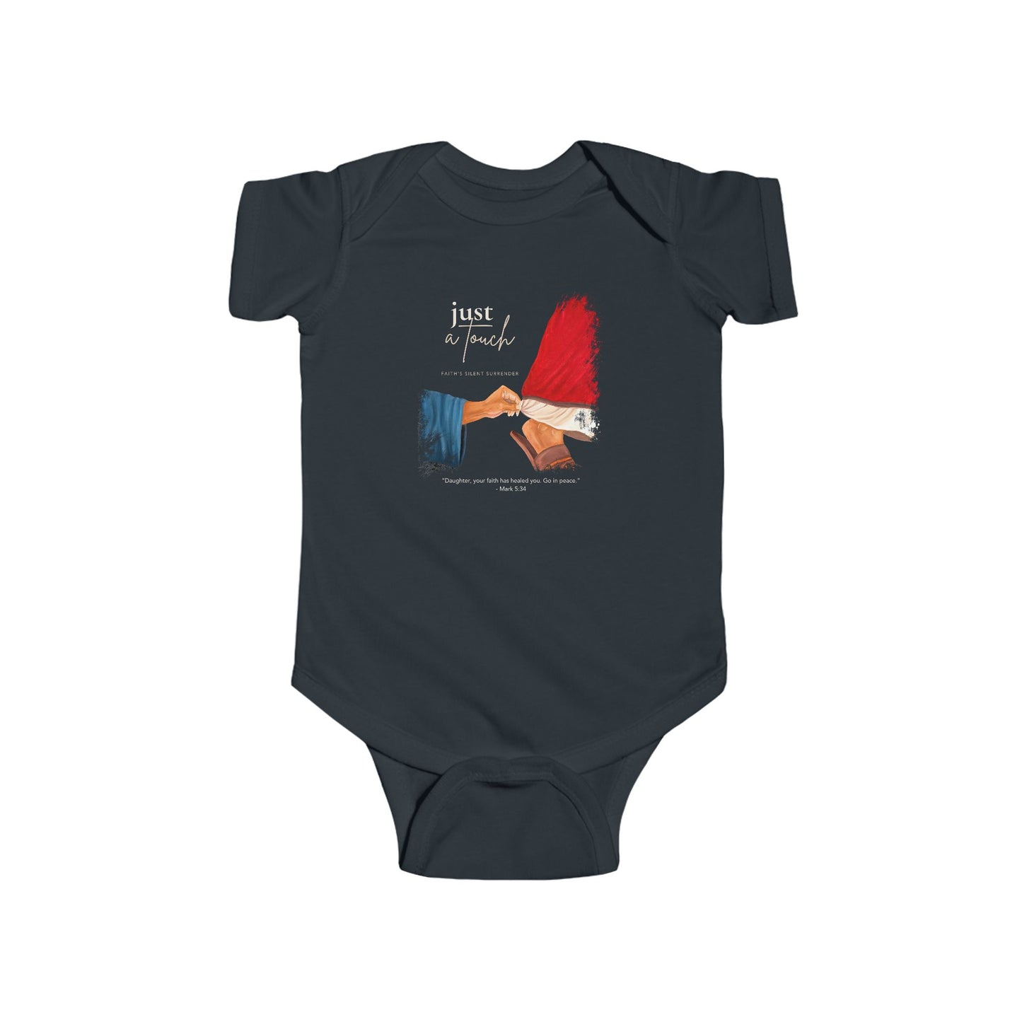 Faith's Silent Surrender Baby Onesie
