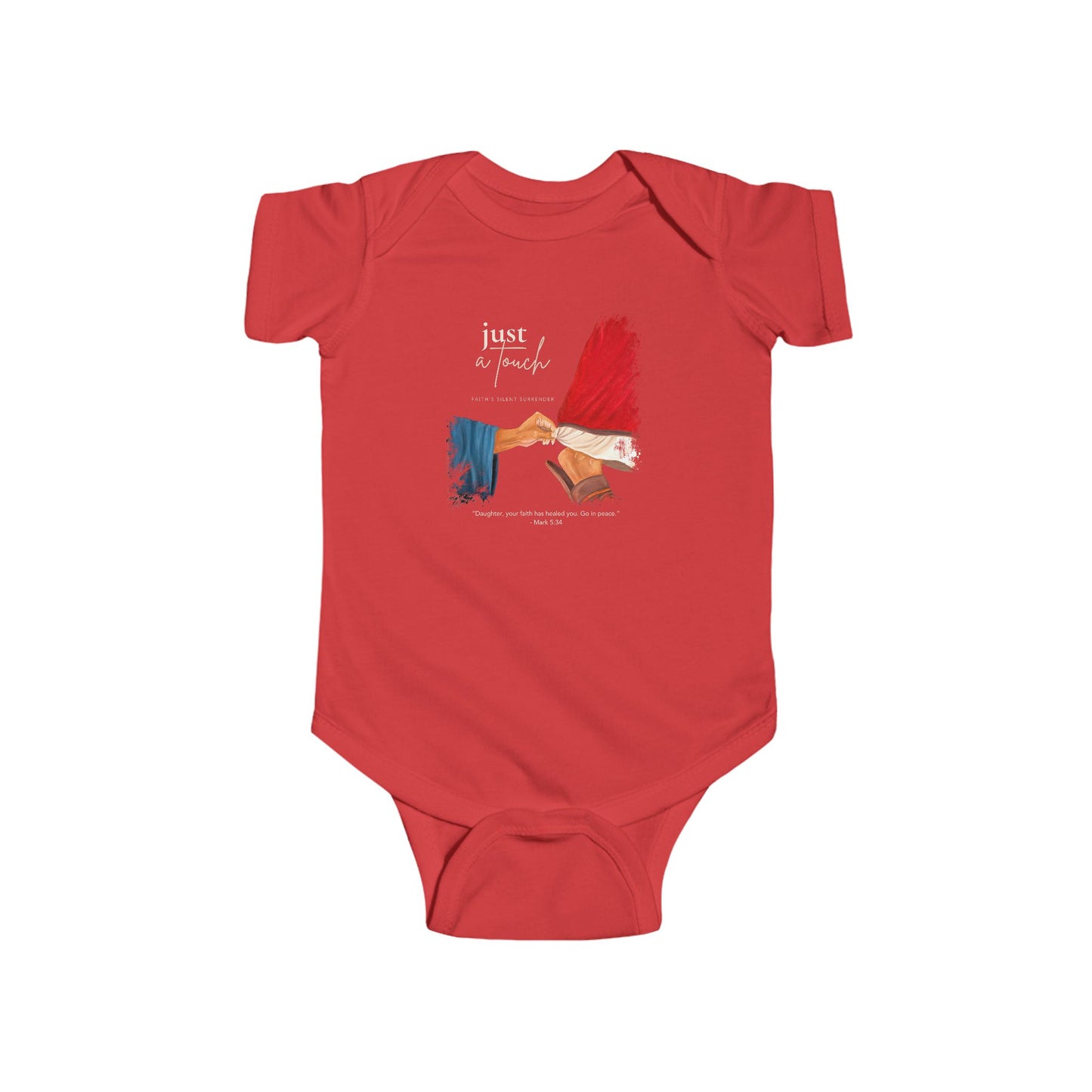 Faith's Silent Surrender Baby Onesie