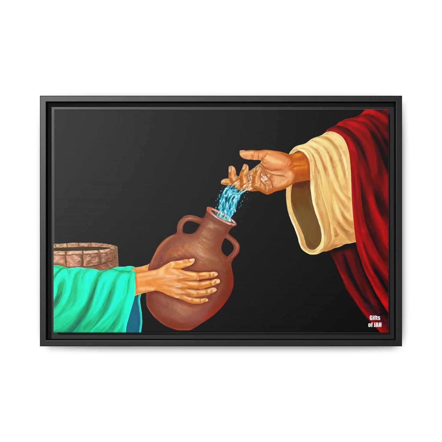 Living Water Matte Canvas Framed Art