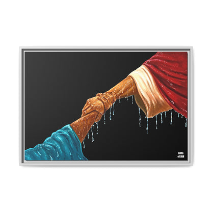 Keep Your Eyes on Him Framed Canvas