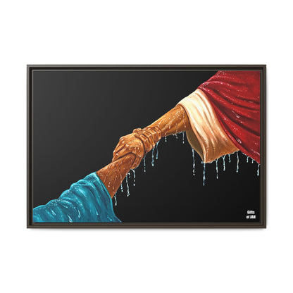 Keep Your Eyes on Him Framed Canvas