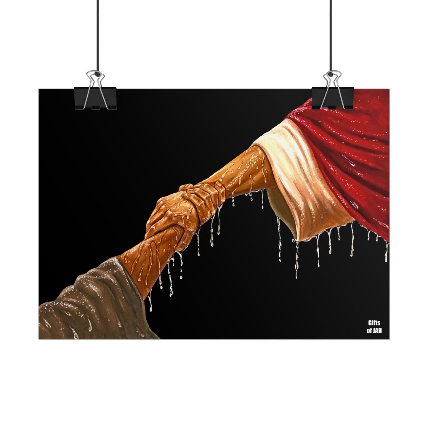 Copy of Copy of Faith's Silent Surrender Rolled Semi-Glossy Art Print