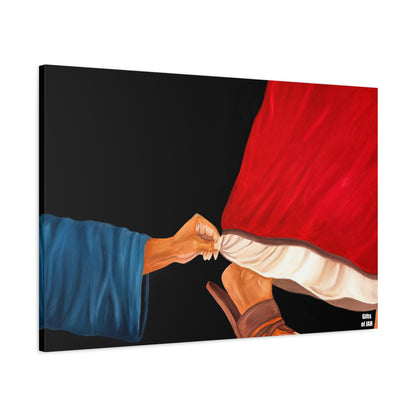 Faith's Silent Surrender Canvas