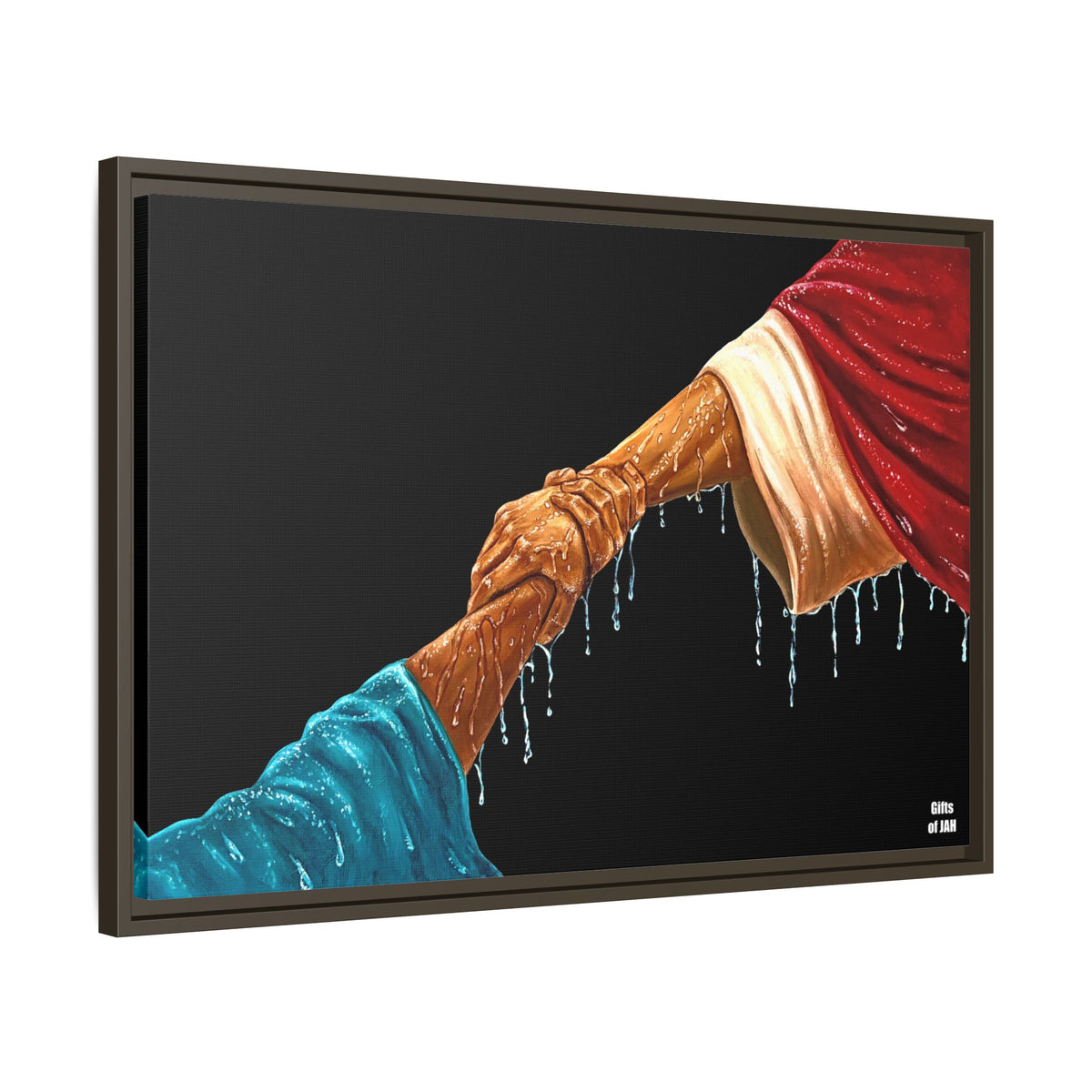 Keep Your Eyes on Him Framed Canvas