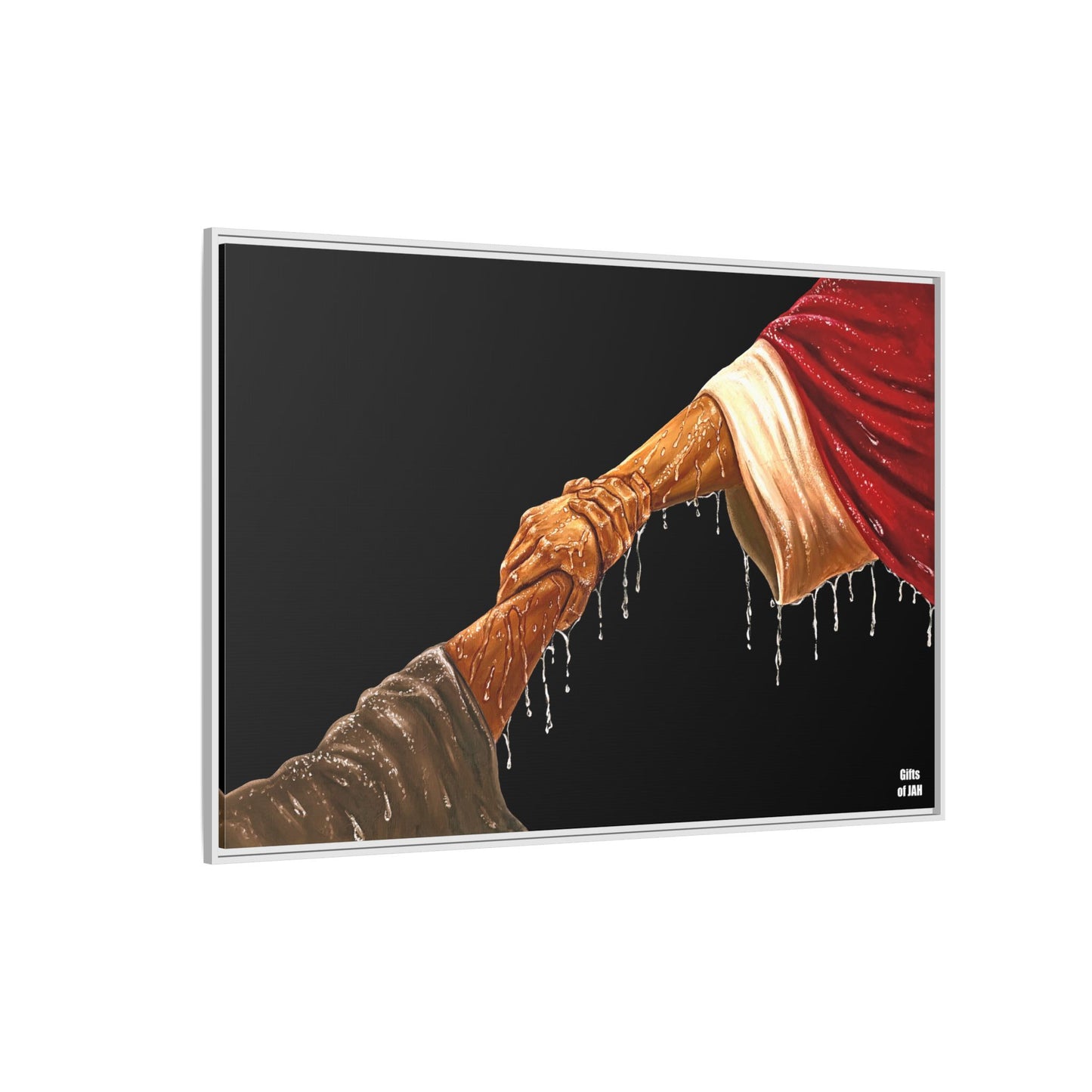 Keep Your Eyes on Him (Brown) Matte Canvas Framed Art