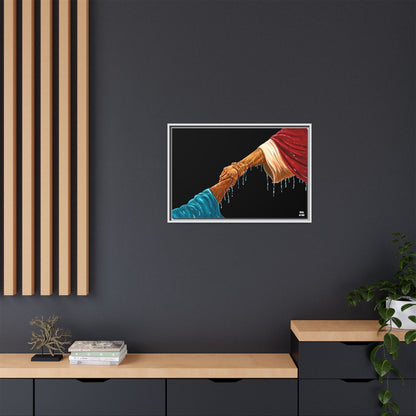 Keep Your Eyes on Him Framed Canvas