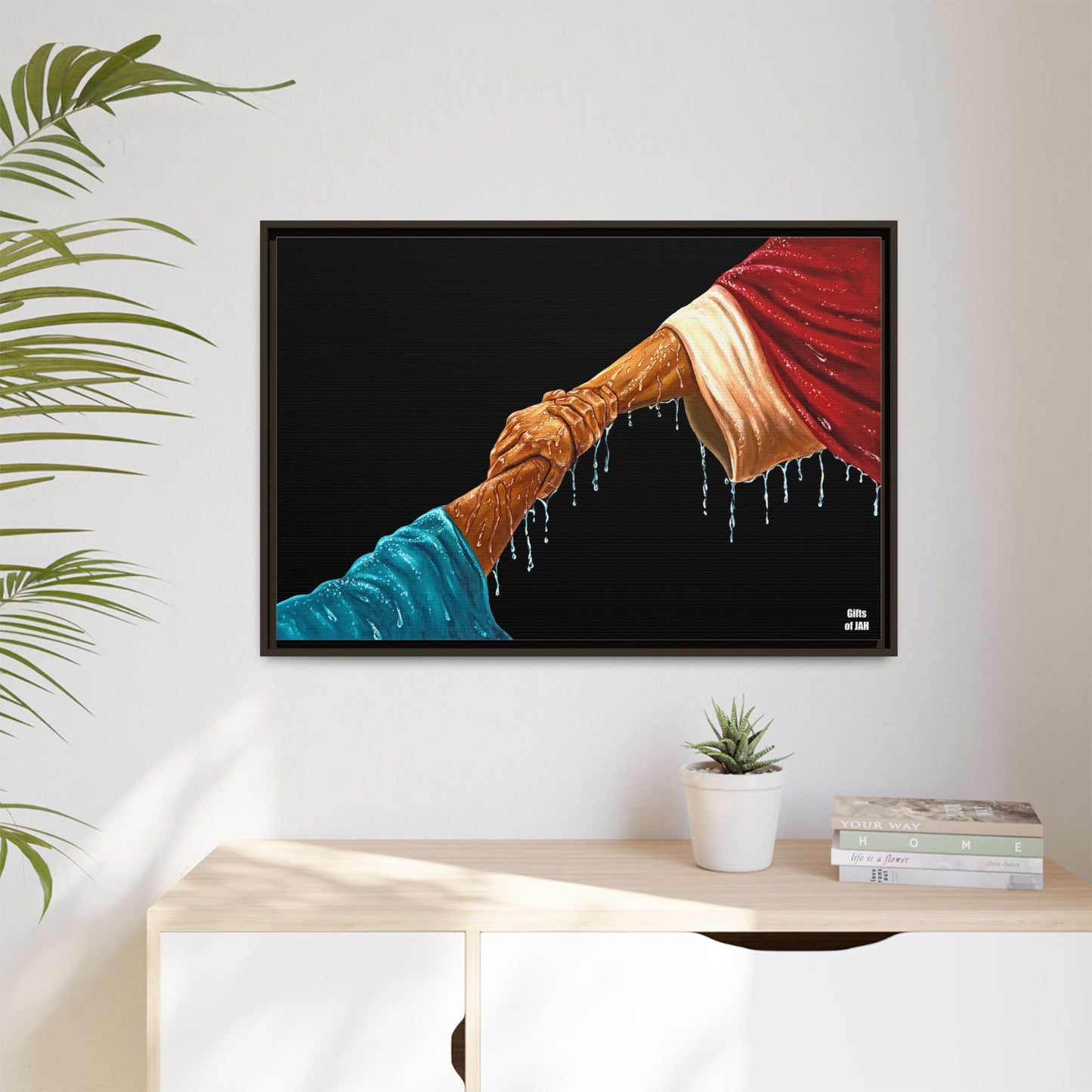Keep Your Eyes on Him Matte Canvas Framed Art