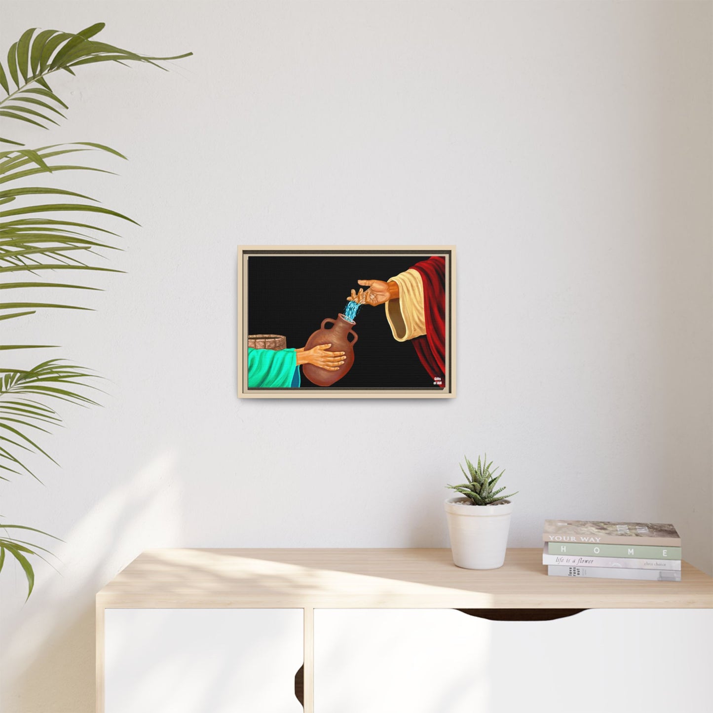 Living Water Matte Canvas Framed Art