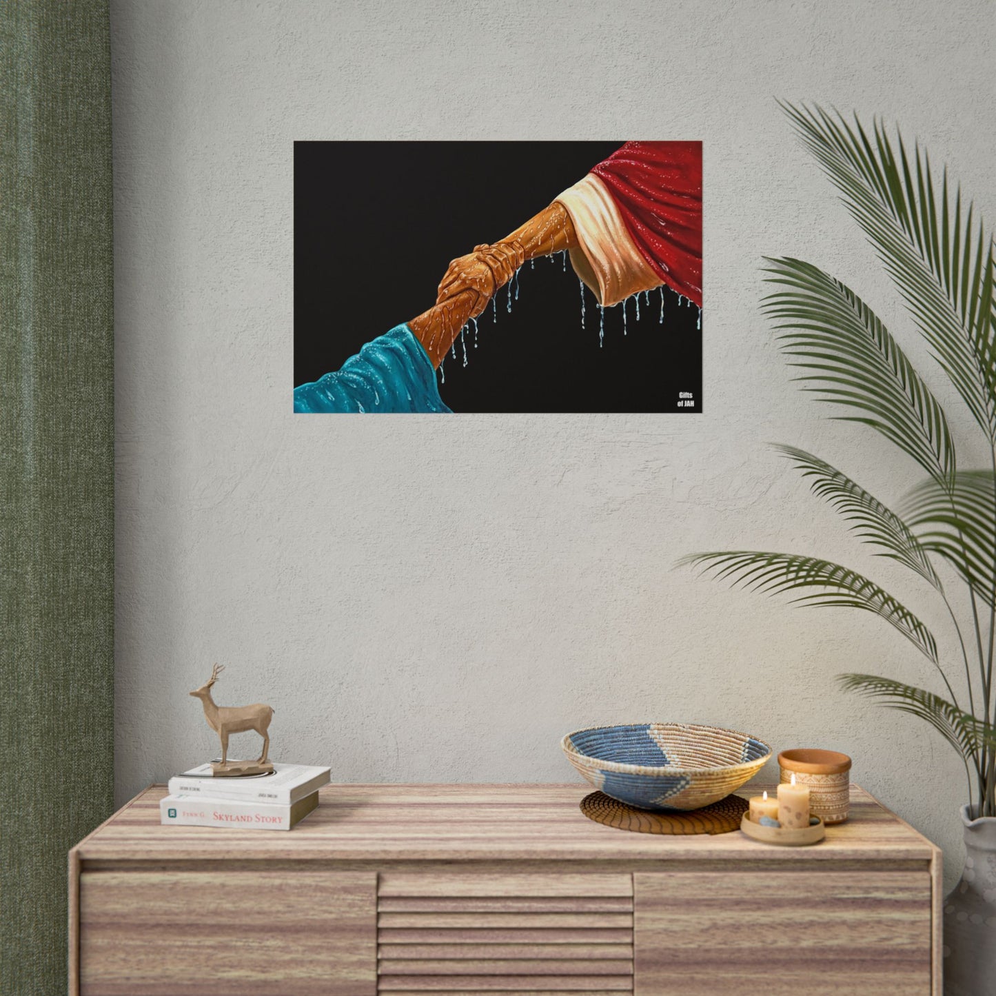 Keep Your Eyes On Him Rolled Semi-Glossy Art Print