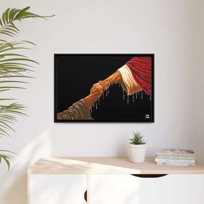 Keep Your Eyes on Him (Brown) Framed Canvas