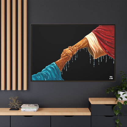 Keep Your Eyes on Him Framed Canvas