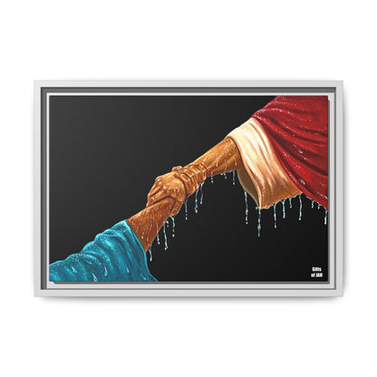 Keep Your Eyes on Him Framed Canvas
