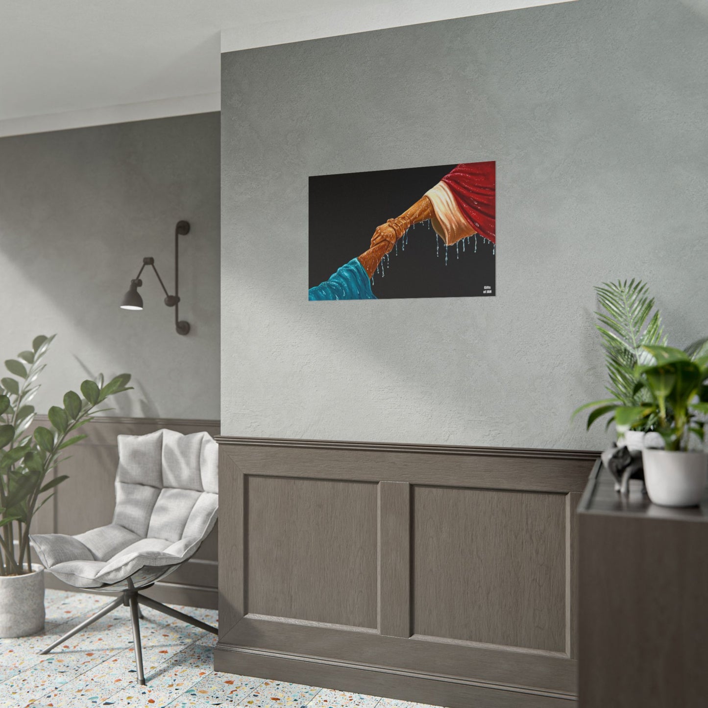 Keep Your Eyes On Him Rolled Semi-Glossy Art Print